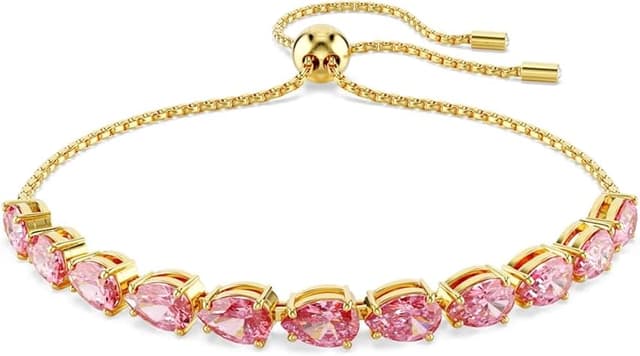 Detalle de Swarovski Pulsera Matrix talla pera rosa 💍