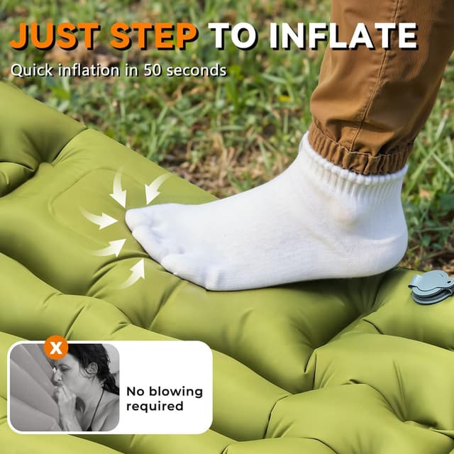 Detalle 1 de RusChic Sleeping Pad 1.5 lbs Inflatable