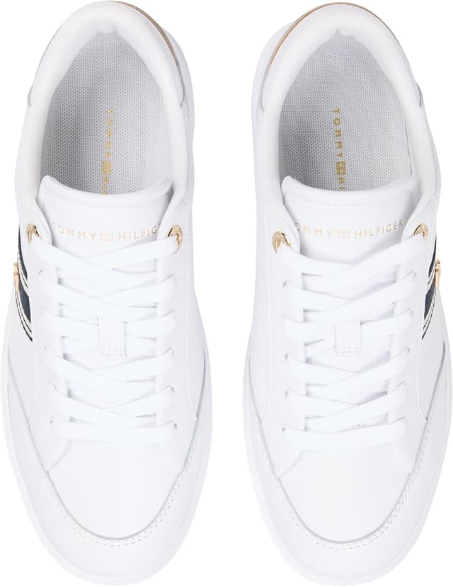 Detalle de Tommy Hilfiger TH Chic Cupsole Webbing FW0FW09354 scarpa bassa donna