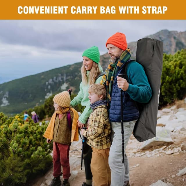 Thumbnail 1 de OVERMONT Oversized Folding Camping Bed 550 lbs