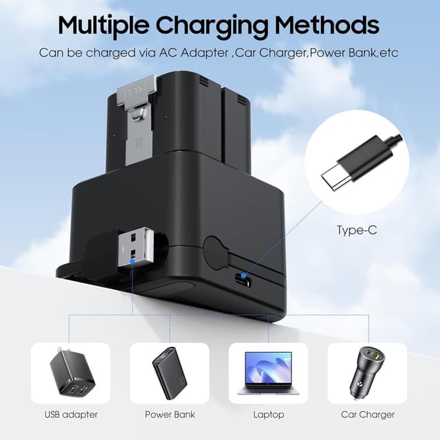 Detalle de Ohcans Replacement Battery for Ring 2-pack