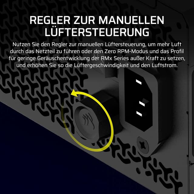 Thumbnail 6 de CORSAIR RM750x (ATX 3.1) 750 W modulares Netzteil mit Zero-RPM-Modus, Native 12V-2x6 und Cybenetics Gold