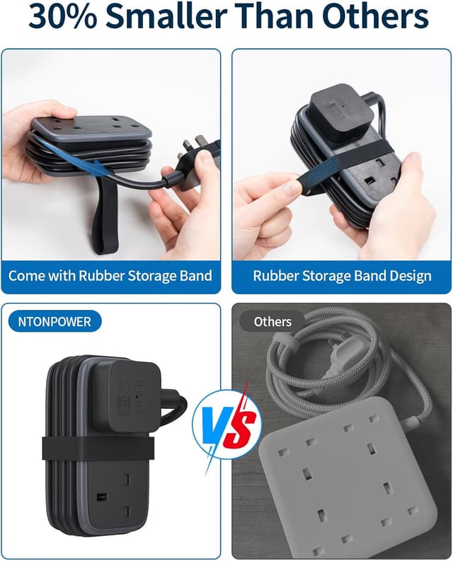 Detalle de NTONPOWER Travel Extension Lead 1.2m