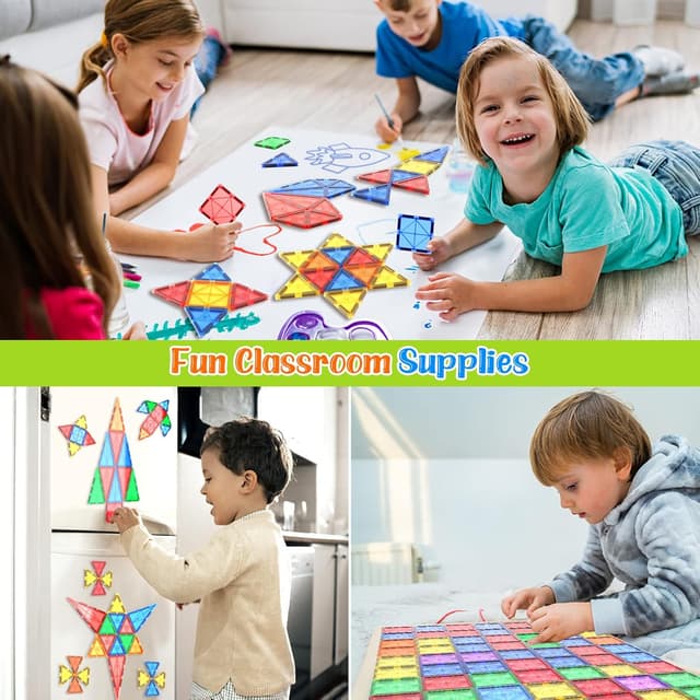 Thumbnail 4 de Coodoo Magnetic Tiles 40PCS magnetic blocks for toddlers 🧩