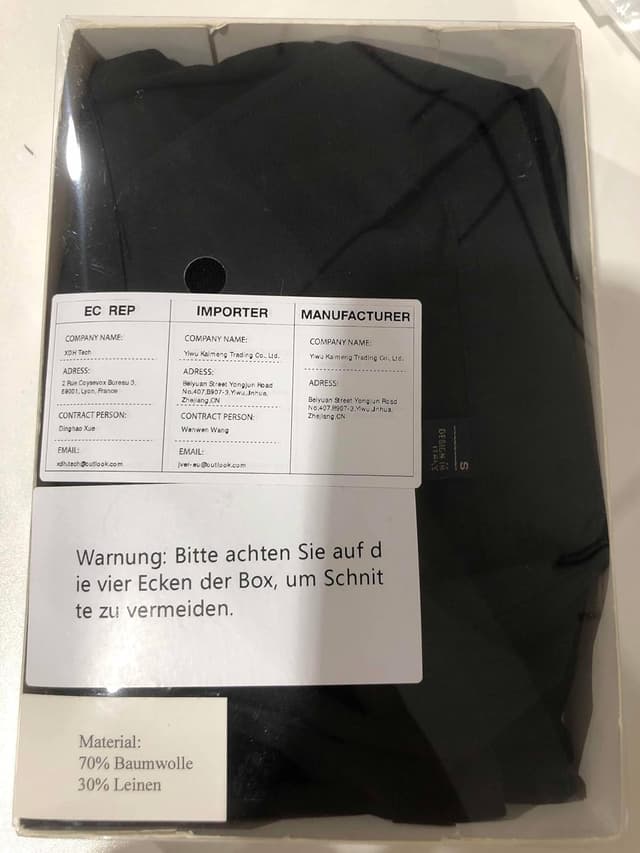 Detalle 2 de J.VER Leinenhemd Herren Langarmhemd Regular Fit – Button-Down Business-Look für Sommer & Freizeit