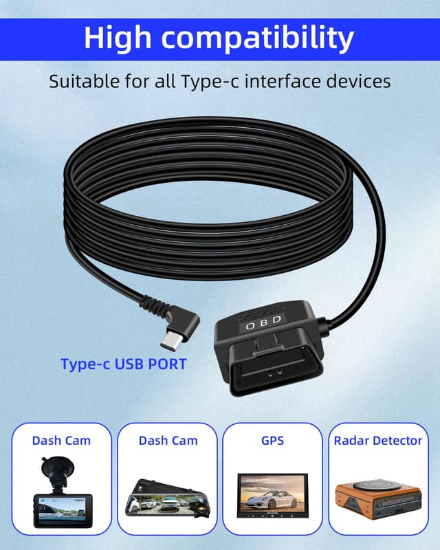 Thumbnail 6 de YANBORONSN OBD Power Cable for Dash Camera