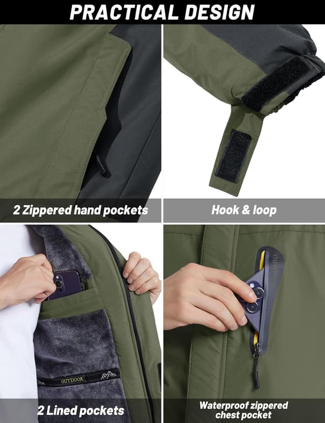 Thumbnail 5 de TACVASEN Herren Skijacke