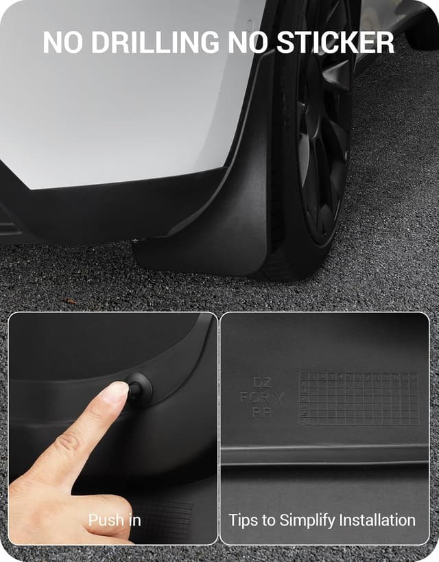 Thumbnail 4 de BASENOR 2020-2024 Tesla Model Y Mud Flaps