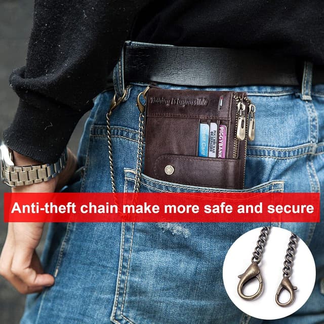 Detalle 1 de Humerpaul leather RFID wallet 18 card slots