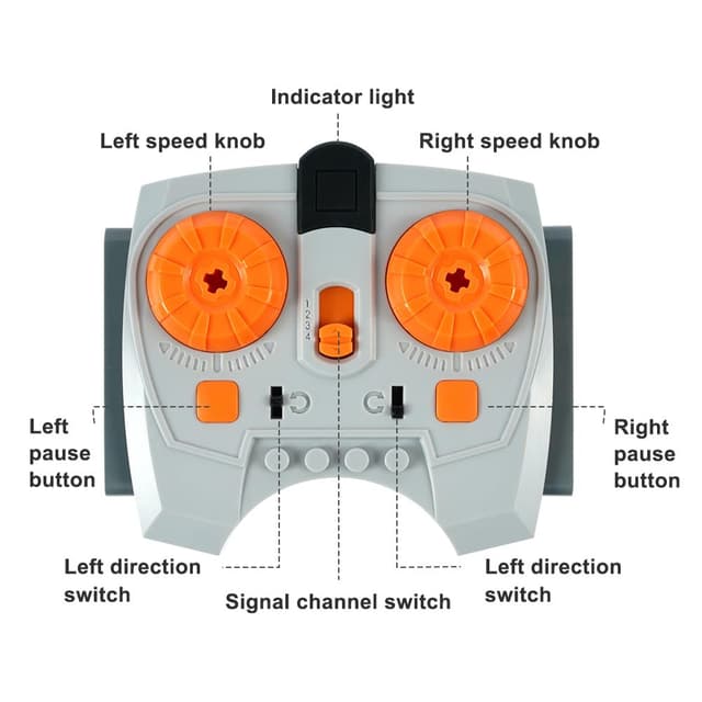 Detalle 2 de HOTUT Motor Power Function 11-teiliges Technology Power Functions Set mit Batteriebox (kompatibel mit Technik Zug)