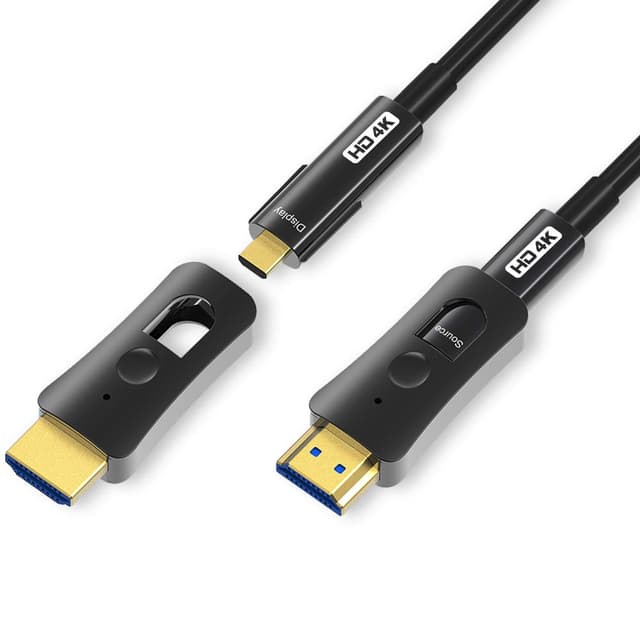 Detalle de HDMI fibre cable 15M 4K 60Hz by YIWENTEC