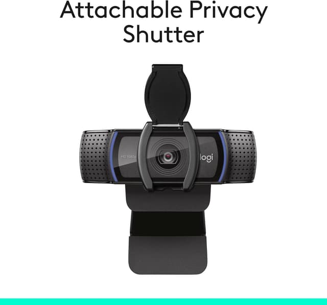 Thumbnail 6 de Logitech C920S HD Pro Webcam (Full HD 1080p/30fps) with Clear Stereo Audio & Privacy Shutter