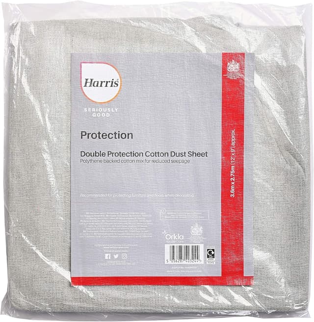 Detalle de Harris Seriously Good Cotton Rich Dust Sheet Floor Protection (12ft x 9ft)