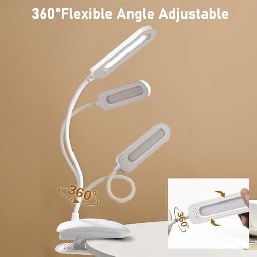 Thumbnail 5 de Diboniur Lampara Escritorio Pinza 3 modos