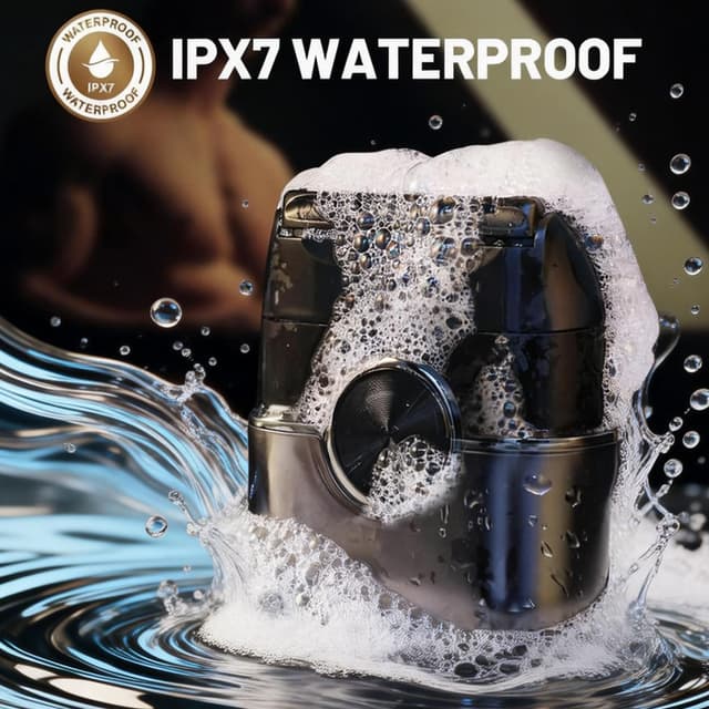 Detalle 2 de VitezTab Foil Shaver Electric Razor: Mini electric shaver with 4 floating blades, 2-speed control, IPX7 and USB-C