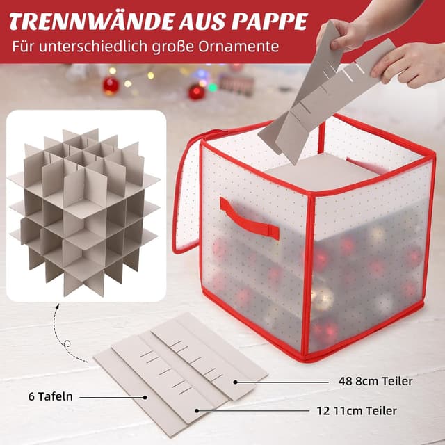 Thumbnail 5 de Fulasofia Aufbewahrungsbox 128 Fächer für Weihnachtskugeln