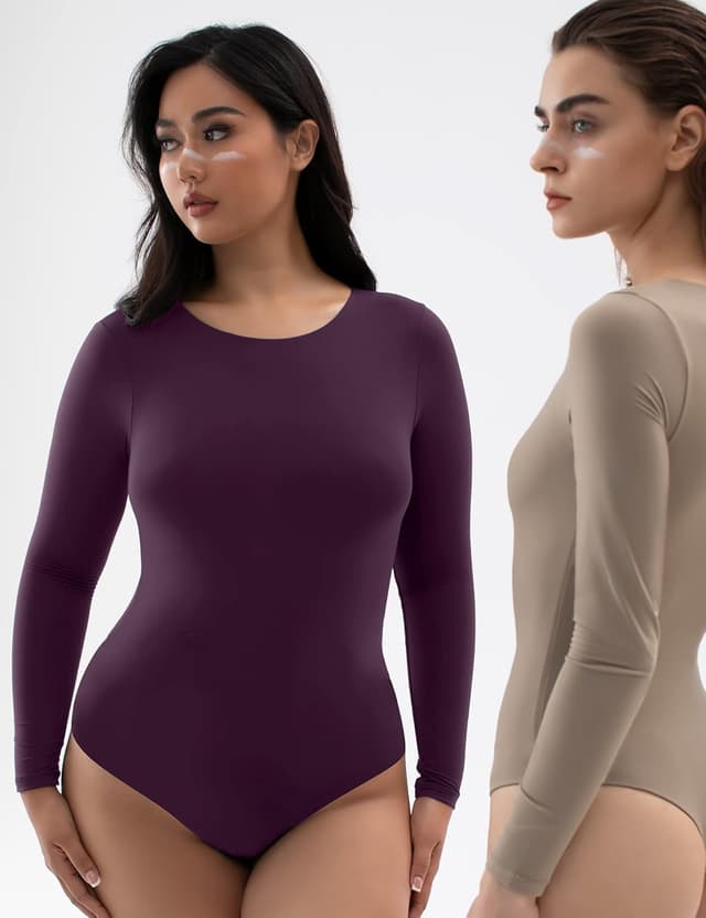 Thumbnail 4 de PUMIEY Women's Crew Neck Bodysuit XS–3XL 👗