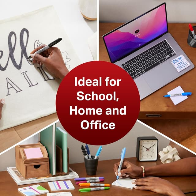 Thumbnail 6 de Sharpie pennarelli indelebili a doppia punta 12pz