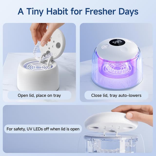 Thumbnail 4 de HouseSapp Ultrasonic Retainer Cleaner 45kHz