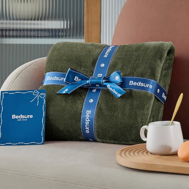 Detalle de Bedsure Fleece throw blanket 150x200cm