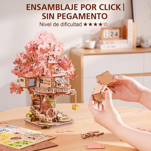 Thumbnail 2 de Rolife Puzzle 3D Casa Sakura Árbol