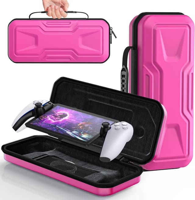 Detalle de FYOUNG Étui de protection rigide pour PlayStation Portal, EVA et flanelle douce