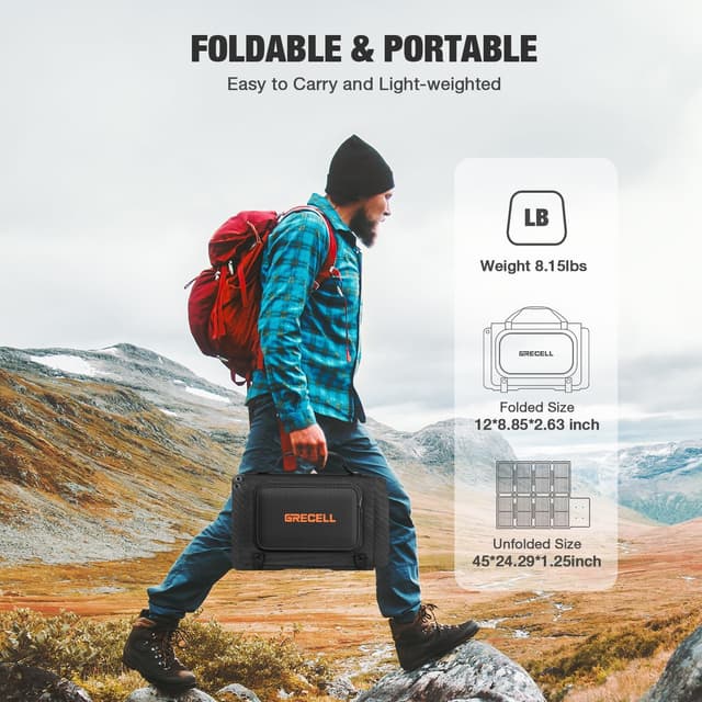 Thumbnail 4 de GRECELL 200W Portable Solar Panel ☀