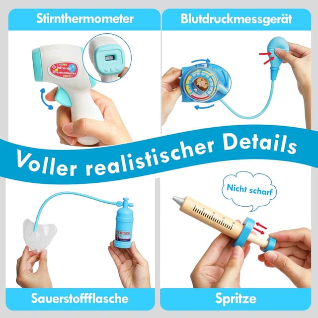 Detalle de Lehoo Castle Arztkoffer Kinder ab 3 Jahren