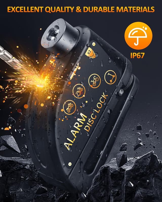 Thumbnail 1 de YBLNTEK Motorbike Alarm Disc Lock 120dB 🏍