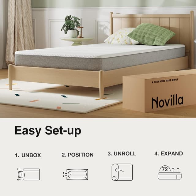 Thumbnail 6 de Novilla Novilla Memory Foam Mattress 8 inch