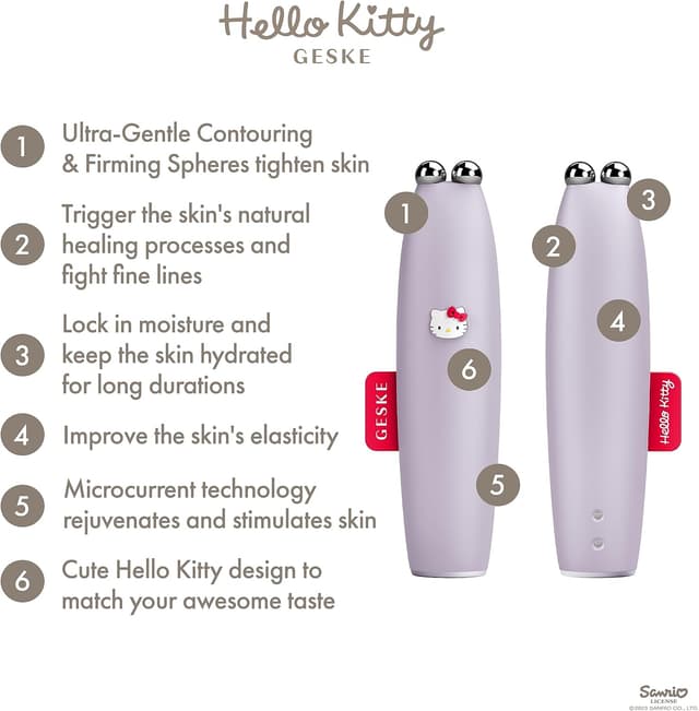 Detalle 2 de GESKE x Hello Kitty SmartAppGuided™ MicroCurrent Face-Lift Pen 6 en 1
