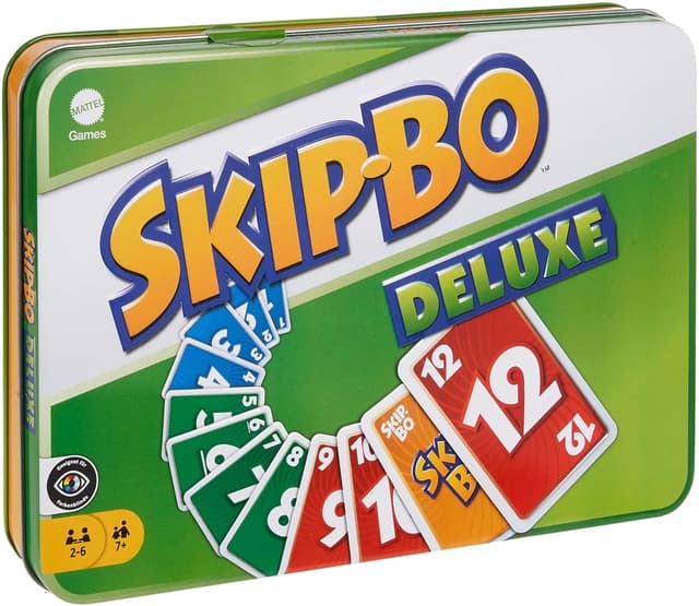 Thumbnail 5 de Mattel Games Skip-BO Deluxe Kartenspiel 30 Min 🎲
