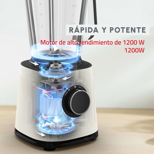Detalle de Moulinex PerfectMix Essential batidora vaso 28.000 rpm 🍽