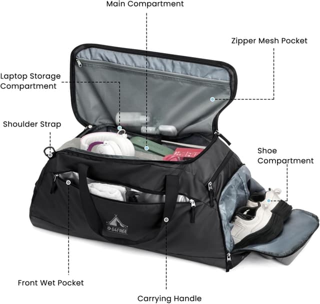 Thumbnail 4 de G4Free G4Free 60L Grand Sac de Sport 60L