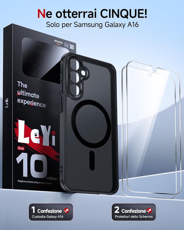 Detalle 2 de LeYi Cover magnetica per Galaxy A16 5G