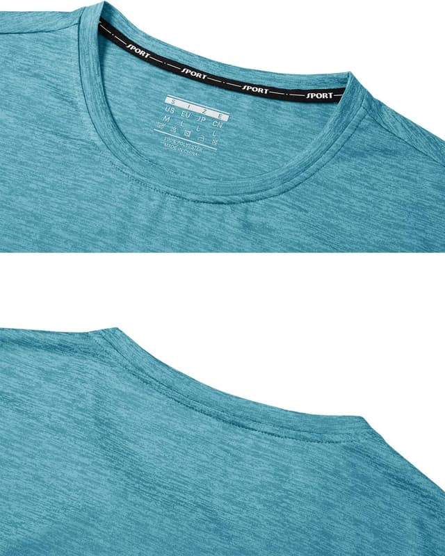 Detalle de KEFITEVD Ladies Short Sleeve Sport Top (Quick-Dry, reflective details) — polyester running T-shirt