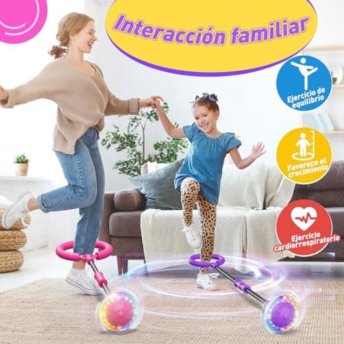 Detalle 2 de Hot Bee Skip It recargable violeta 11 años