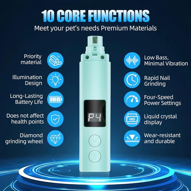 Thumbnail 2 de zikillya Dog Nail Grinder with LED Light