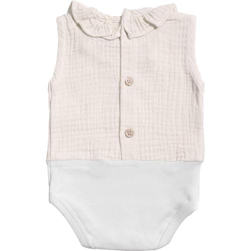 Detalle 2 de BABIDU Body bebé sin mangas algodón 100%