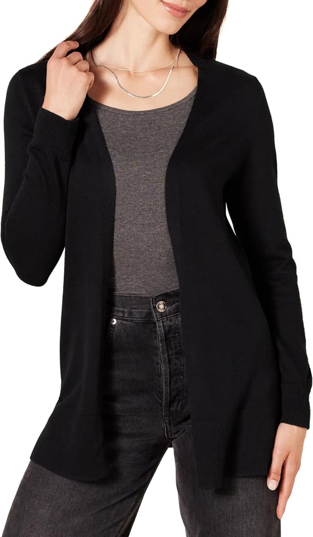 Detalle de Amazon Essentials Leichte Strickjacke Damen