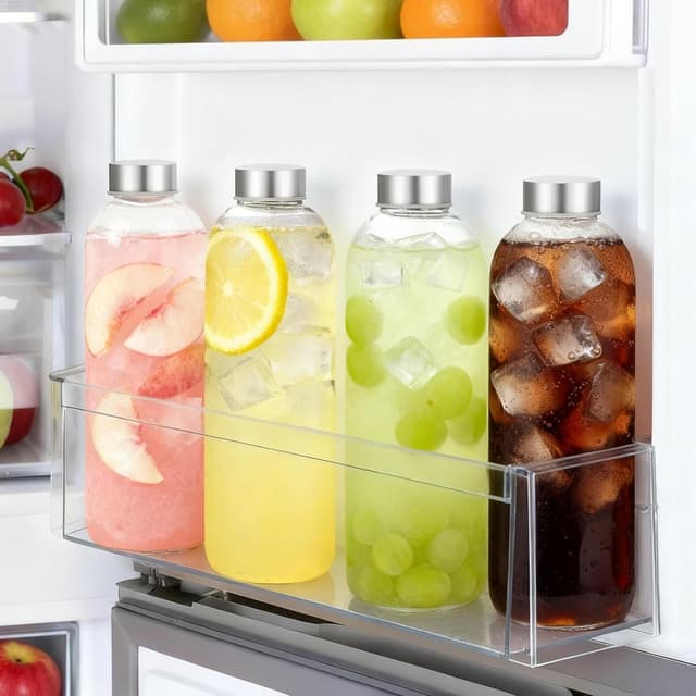 Thumbnail 3 de Bayseun 1000ML Glass Water Bottle 3 Pack