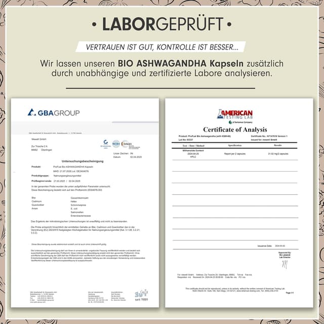 Thumbnail 4 de BIO Ashwagandha Kapseln 180x 600 mg