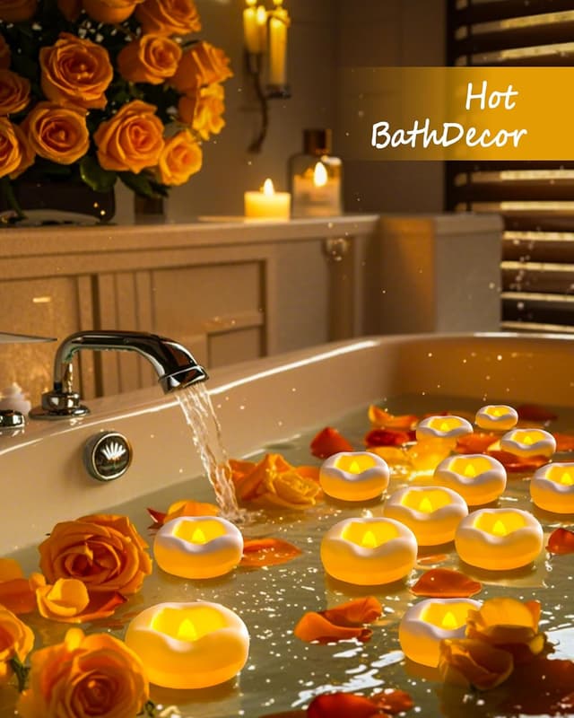 Thumbnail 3 de Da Velas flotantes LED impermeables 12 pack 🕯