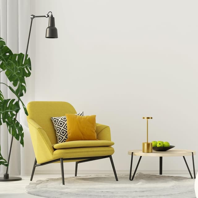 Detalle de TBBGA TBBGA LED Cordless Table Lamps (Gold) — Portable Rechargeable, 3-Level Dimmable LED