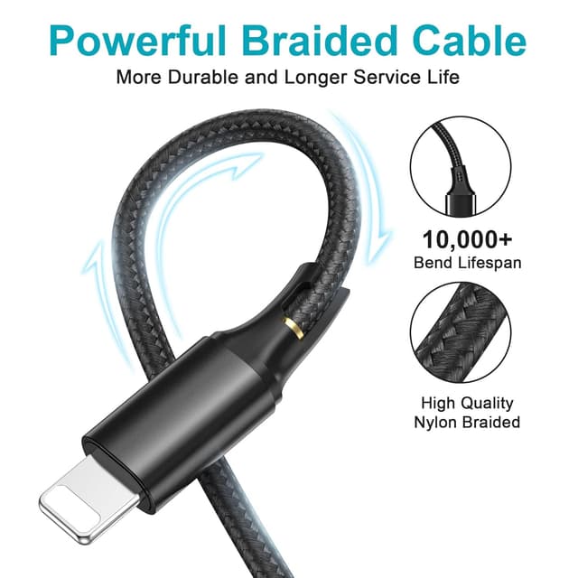 Thumbnail 4 de NINGKPOW Multi Charger Cable 2m — 3‑in‑1 cable