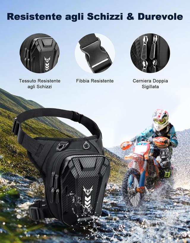 Detalle 2 de Rolgno Marsupio Gamba Moto 6 cm espansione