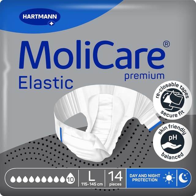 Thumbnail 6 de MoliCare Premium Elastic Adult Nappies XL 14 pack 🧑⚕