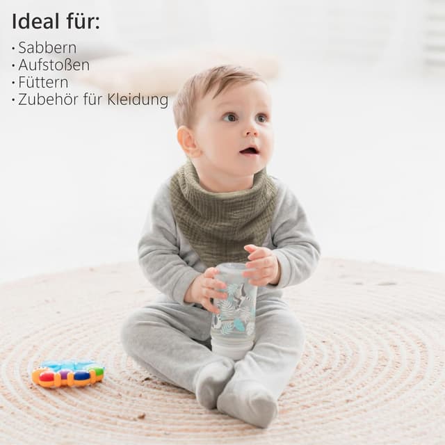 Thumbnail 5 de Bearmoss Lätzchen Musselin Halstuch 8 Stück 👶