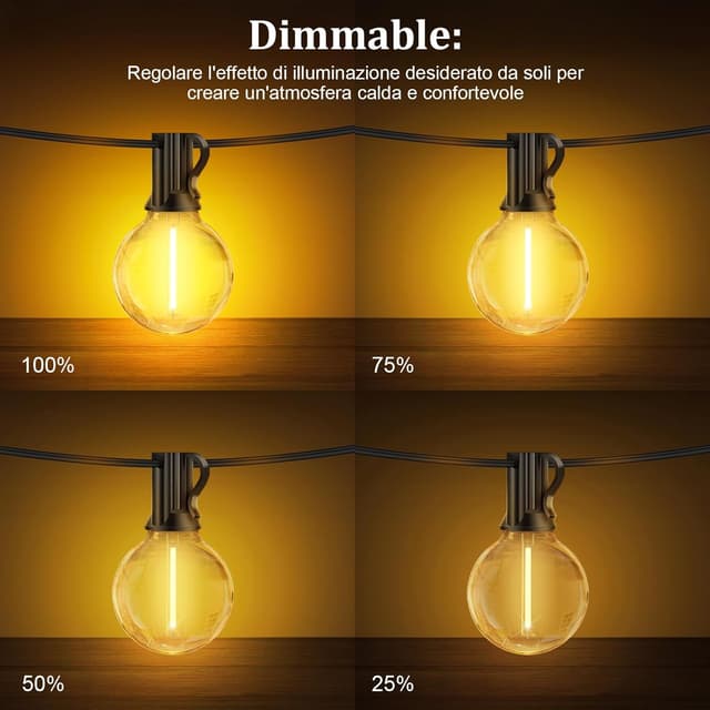 Detalle de JEYMORKEY Catena luminosa 15 m per esterni