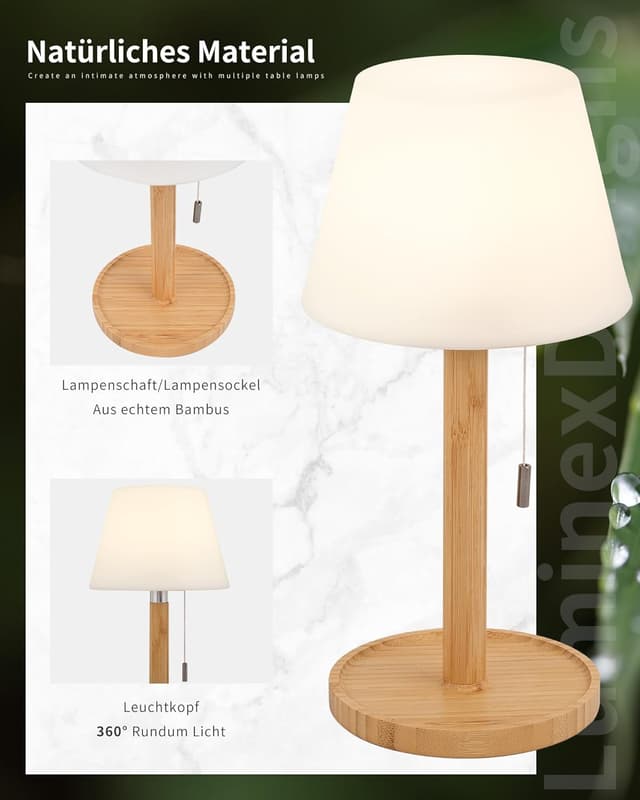 Thumbnail 3 de LuminexDesigns Lámpara de Mesa LED Recargable 5200 mAh